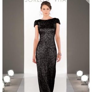Sorella Vita black sequin dress, size 10.